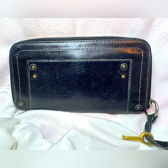 Chloé Paddington Zip Wallet in Black Leather Vintage Collector’s Piece - Picture 3 of 12